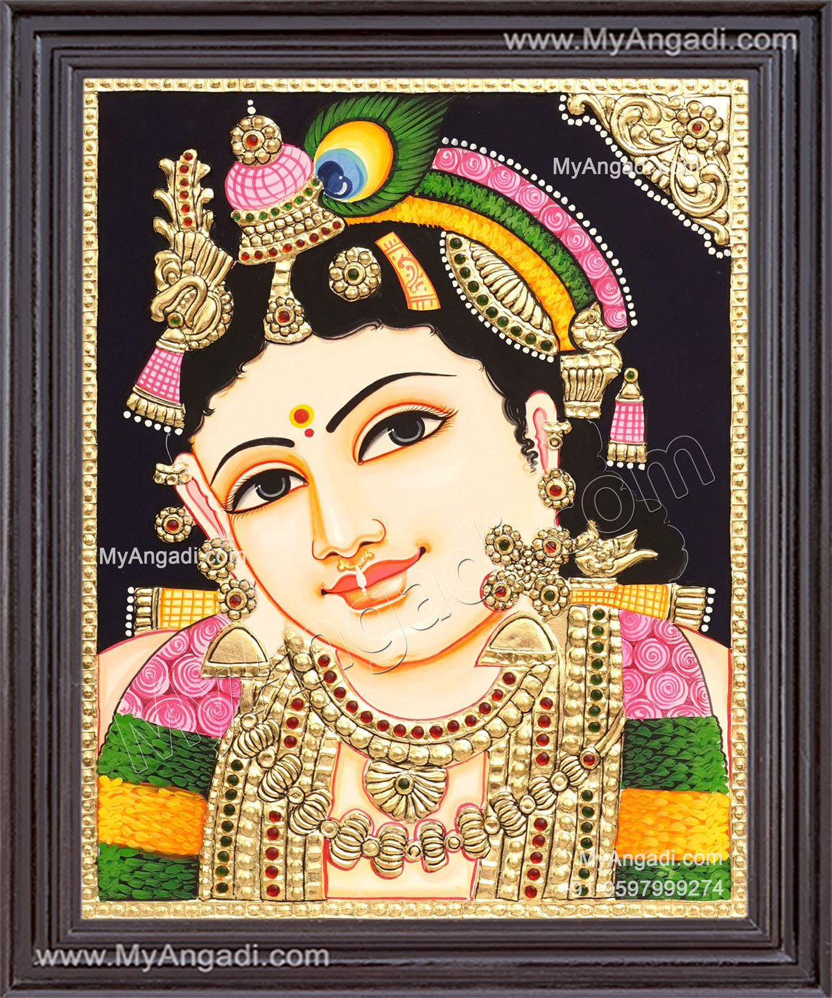 Krishna Tanjore Painting