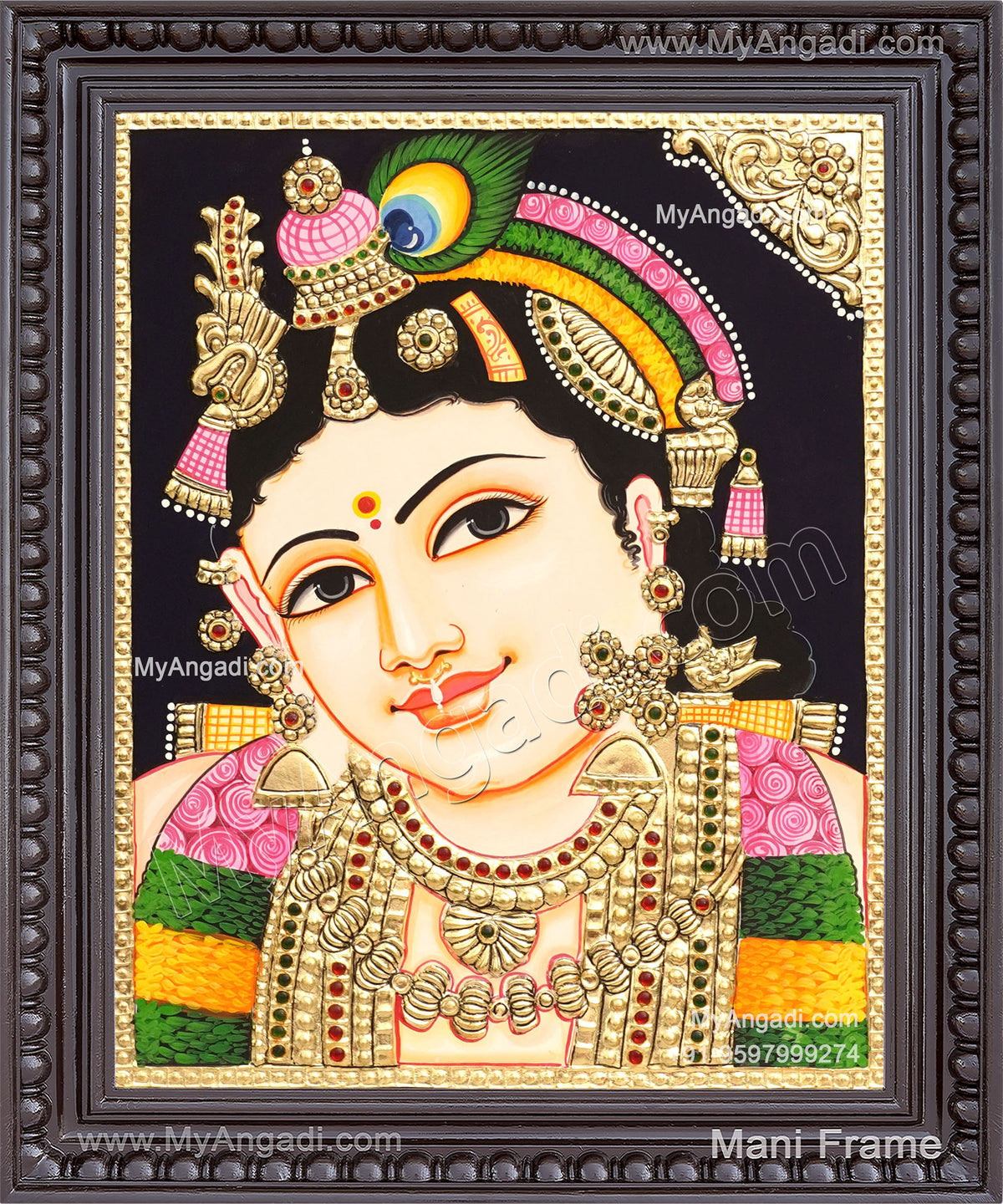 Krishna Tanjore Painting