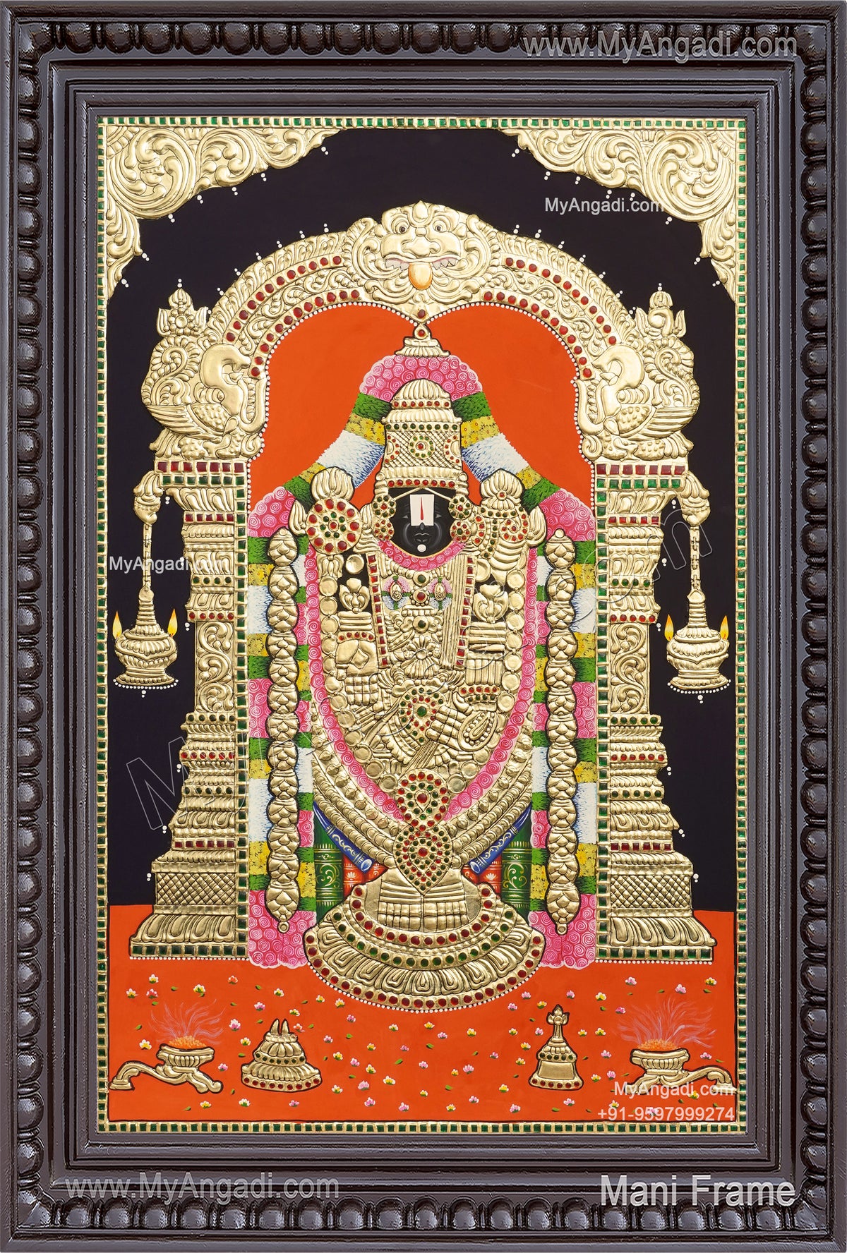 Venkateshwara Tanjore Painting
