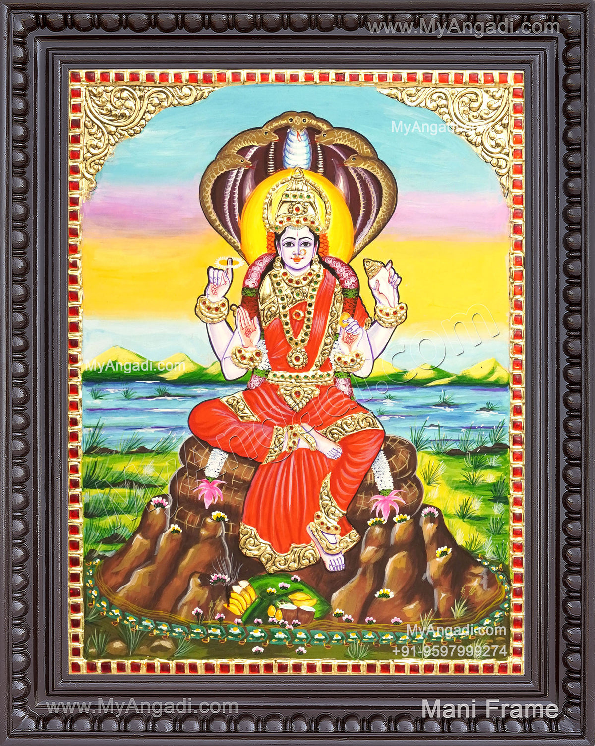 Renuka Devi Tanjore Painting