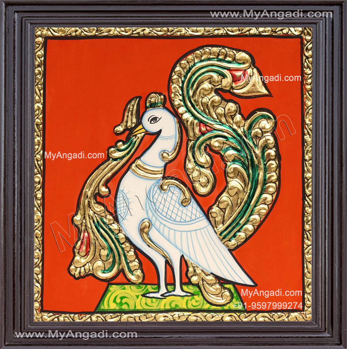 Peacock Tanjore Painting