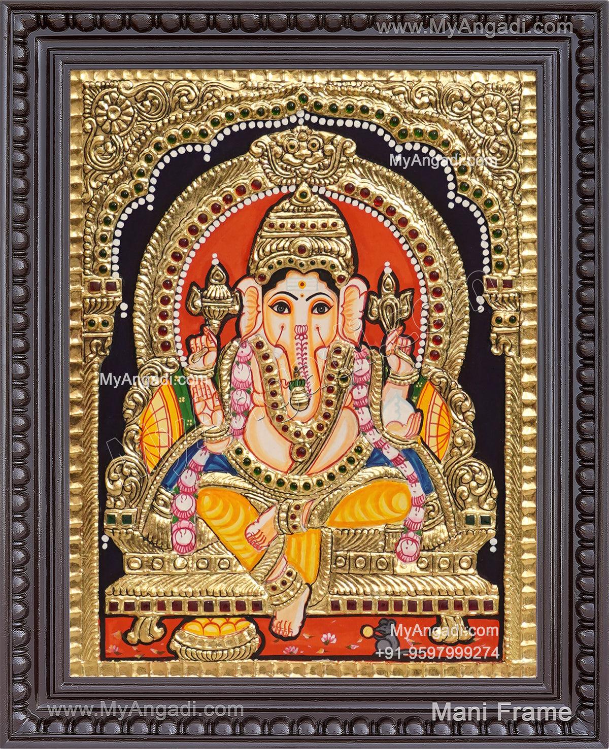 Ganesha Tanjore Painting