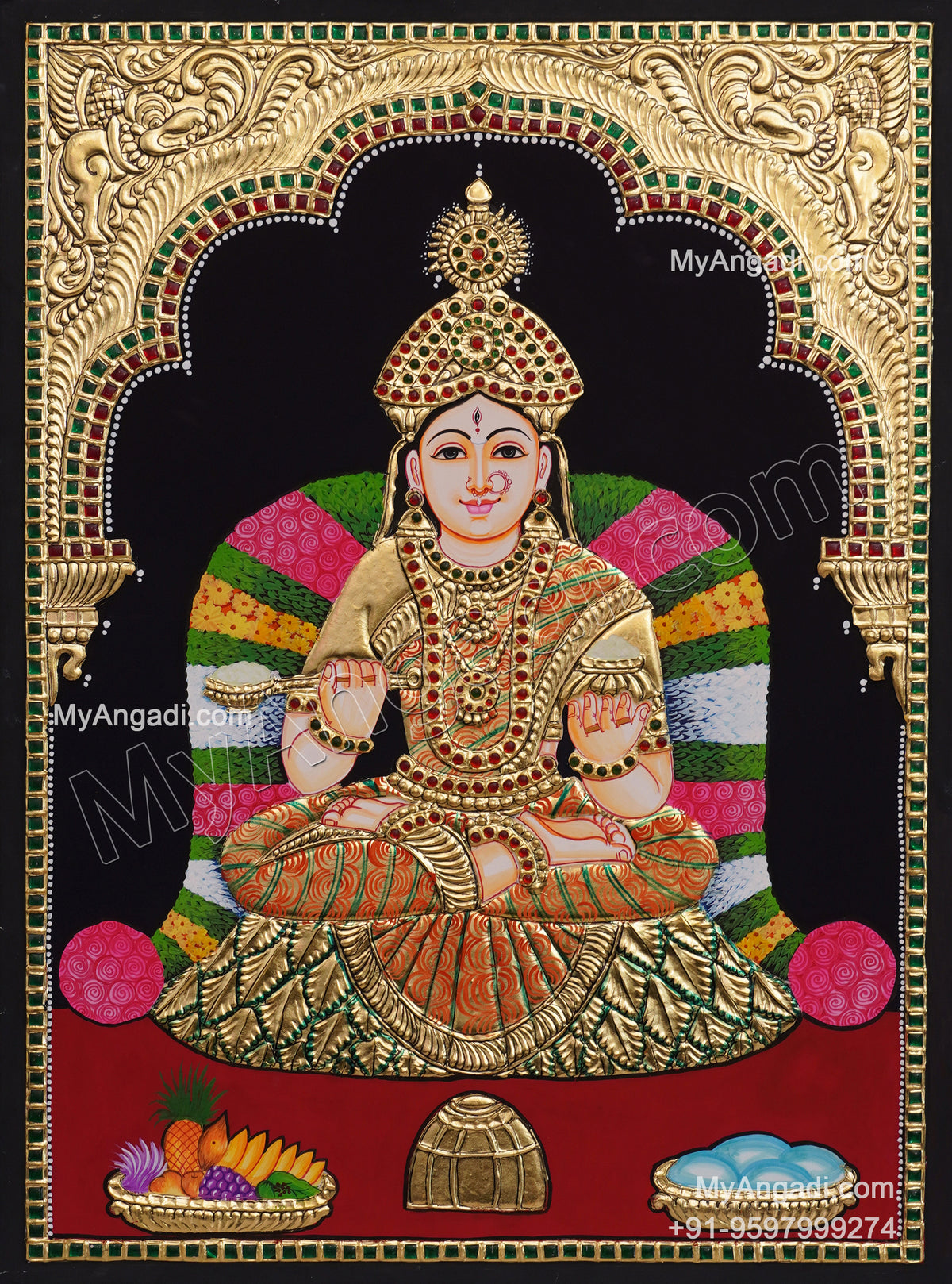 Anna Lakshmi Tanjore Painting