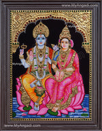 Vishnu Lakshmi Tanjore Painting