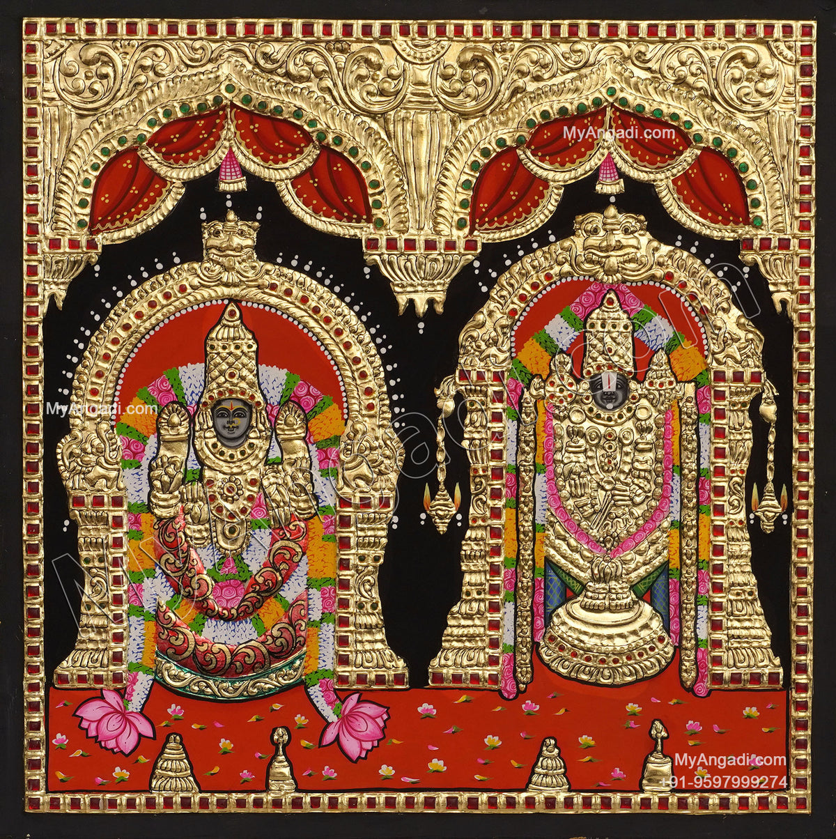 Balaji Thayar Tanjore Painting