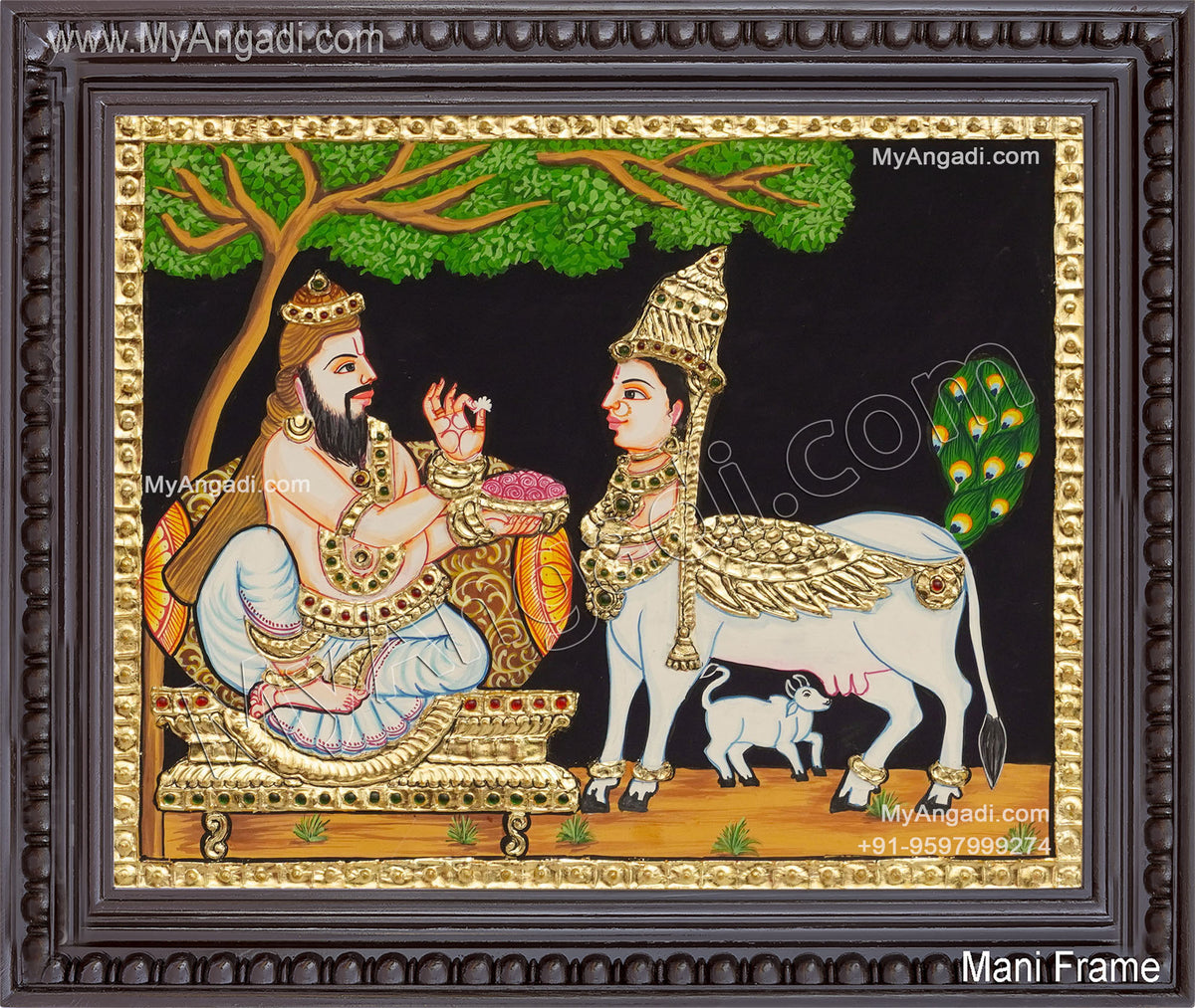 Kamadhenu Tanjore Painting