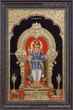 Palani Raja Alangara Murugar Tanjore Painting