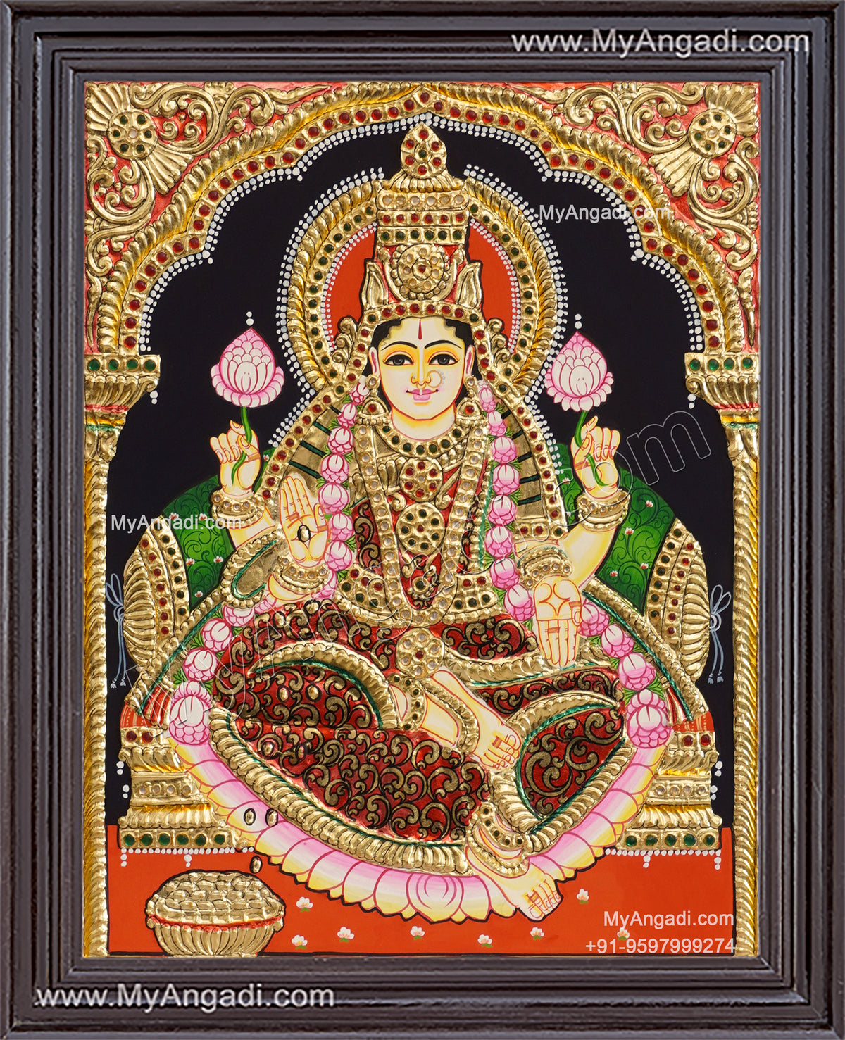 Mahalakshmi Tanjore Painting