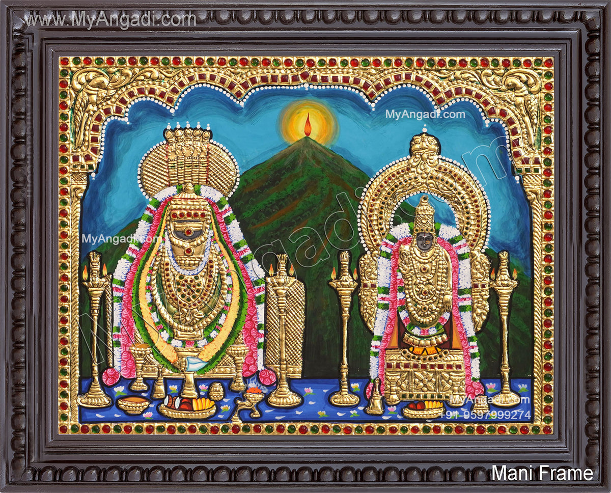 Annamalaiyar Unnamalaiyar Tanjore Painting