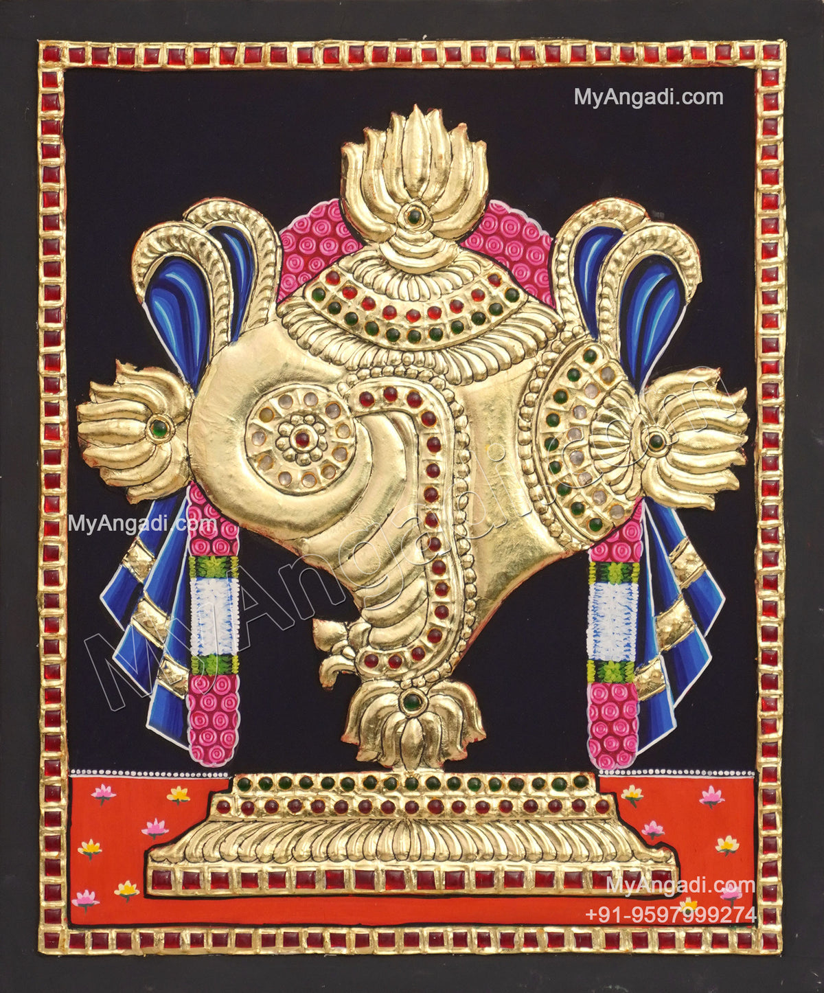 Sangu Tanjore Painting