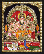 Shiva Family Tanjore Painting