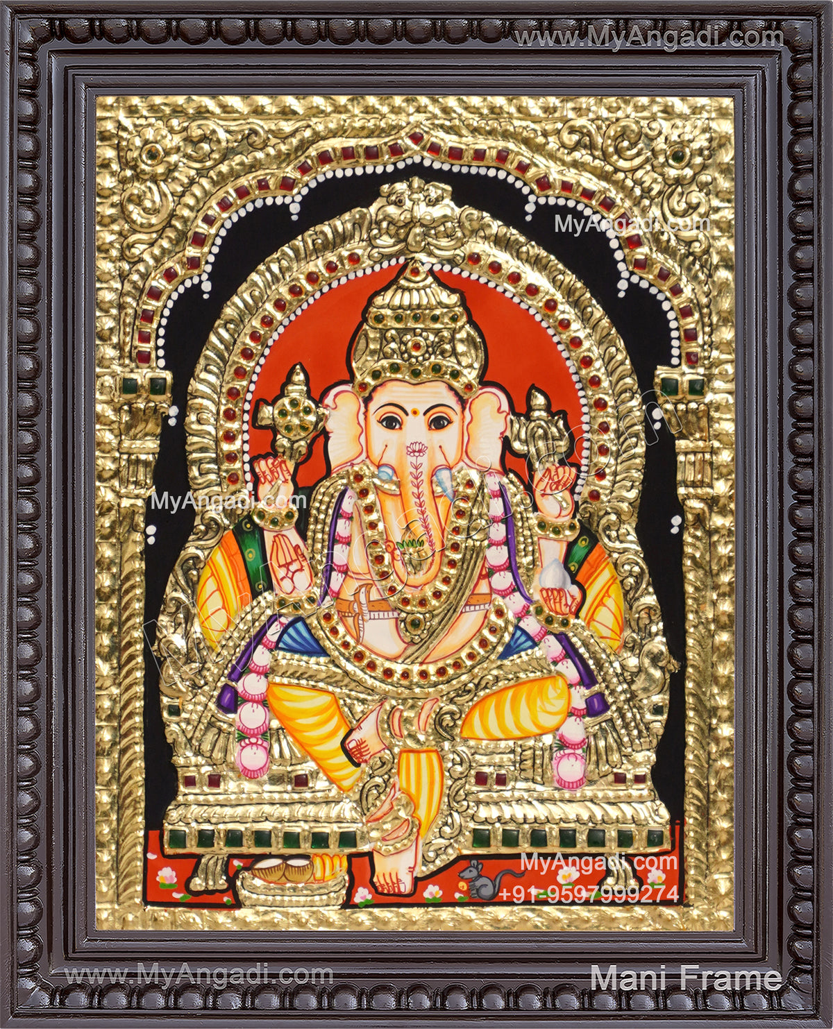 Ganesha Tanjore Painting