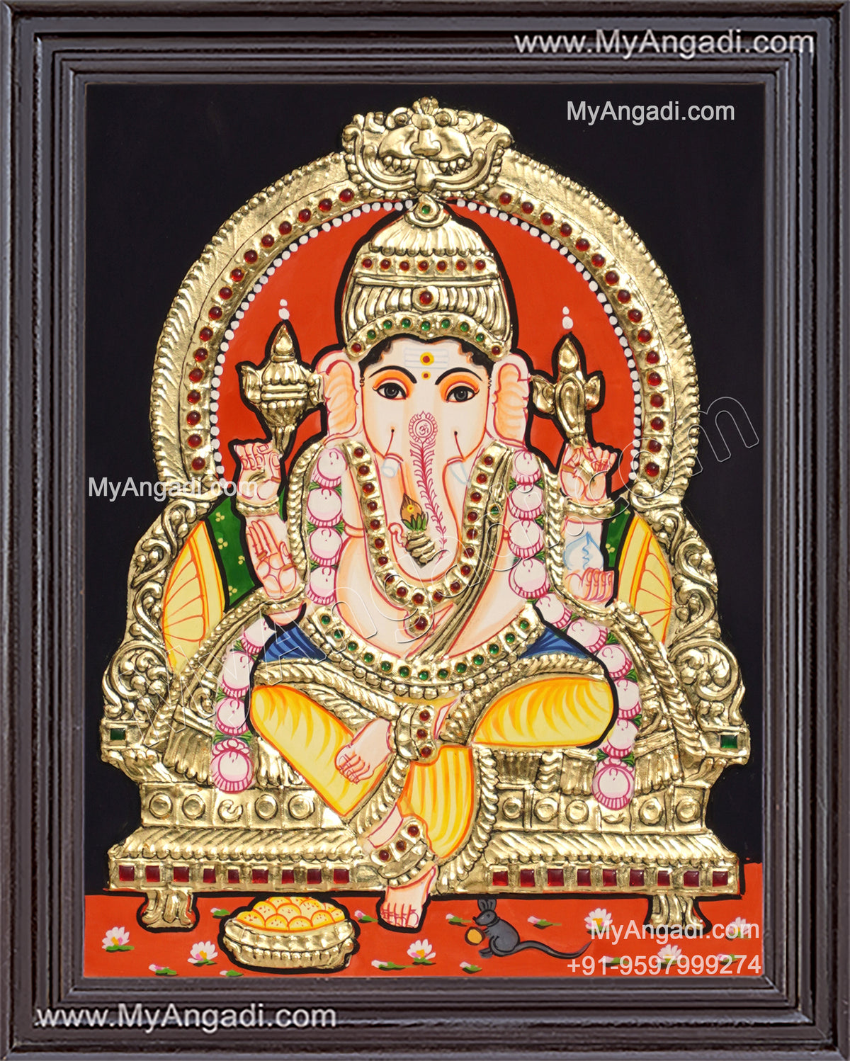 Ganesha Tanjore Painting