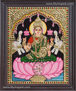 Gaja Lakshmi Tanjore Painting