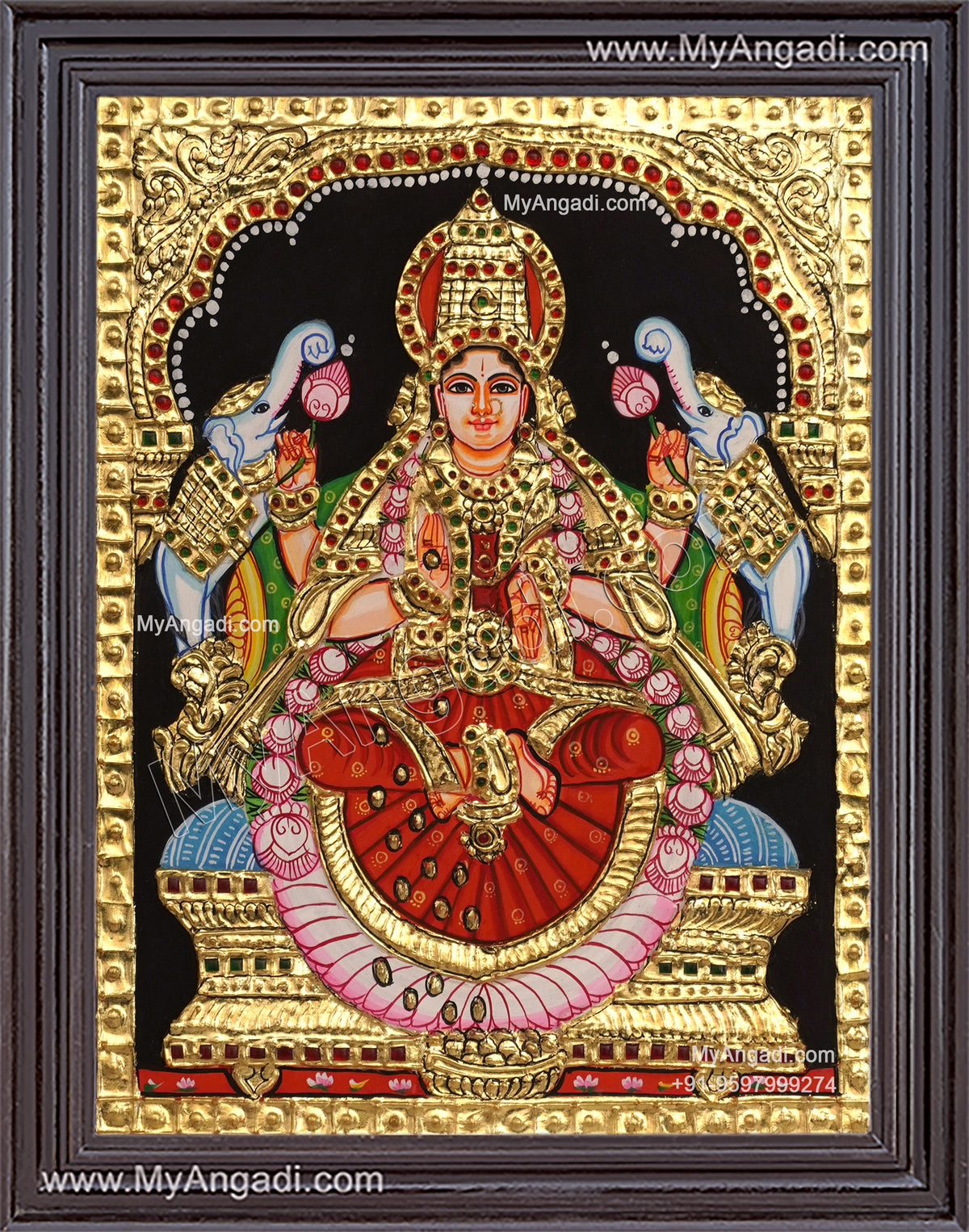 GajalakshmiTanjore Painting