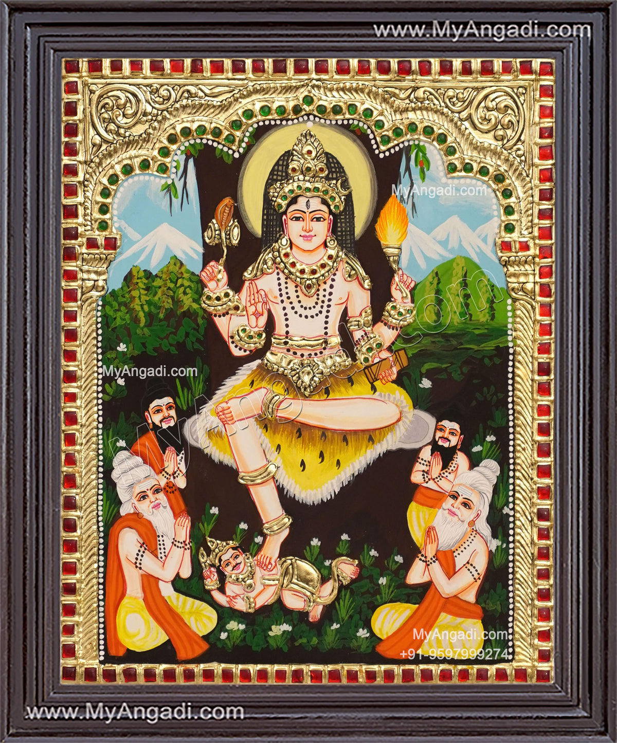 Dakshinamoorthi Tanjore Painting