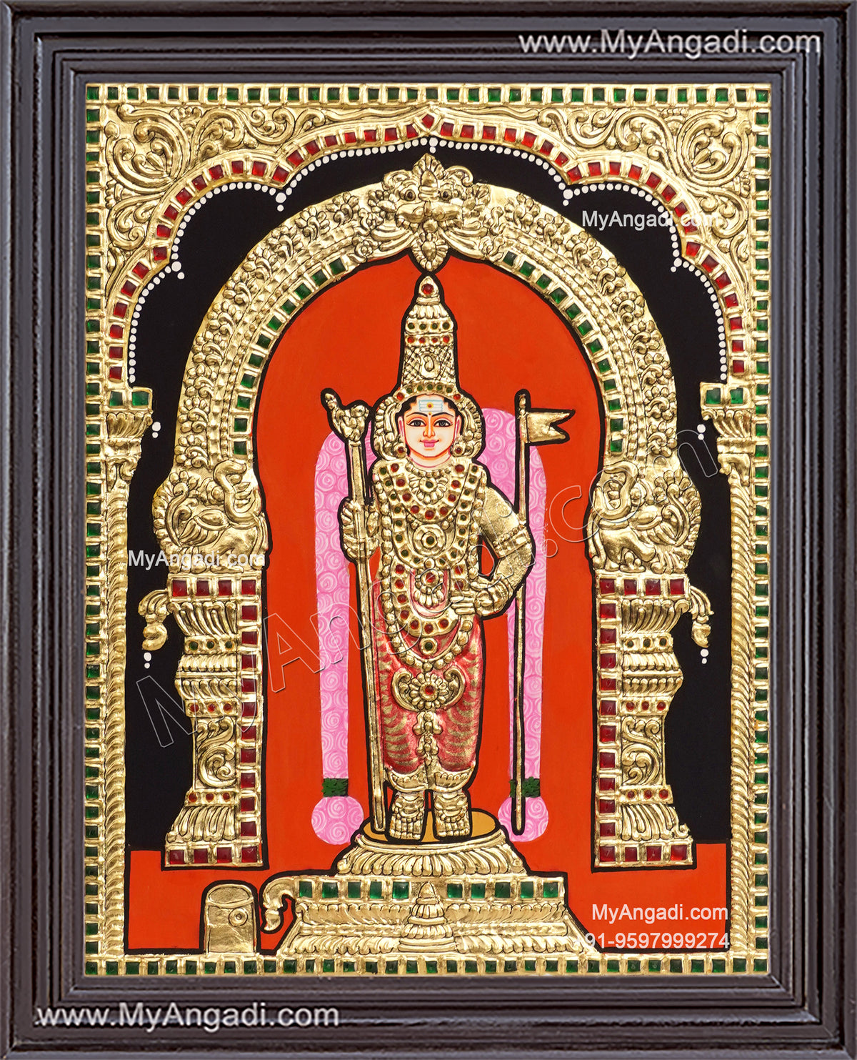 Murugan Tanjore Painting