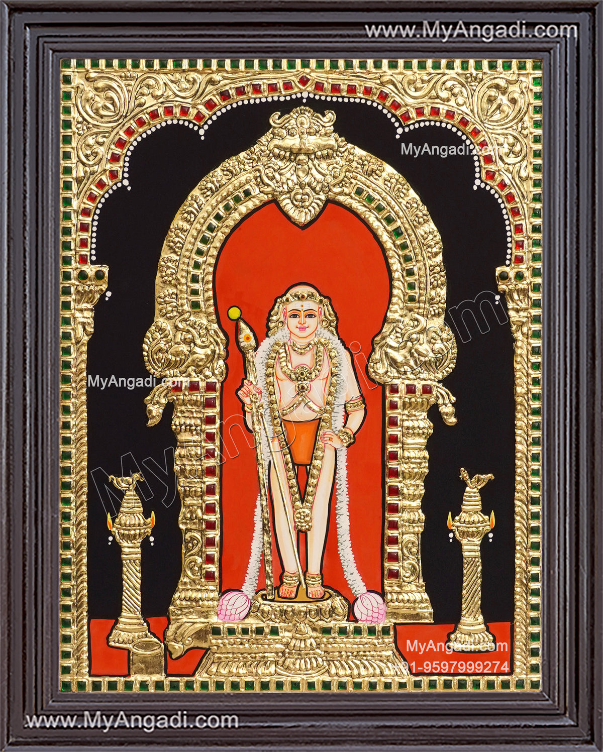 Aandi Murugan Tanjore Painting