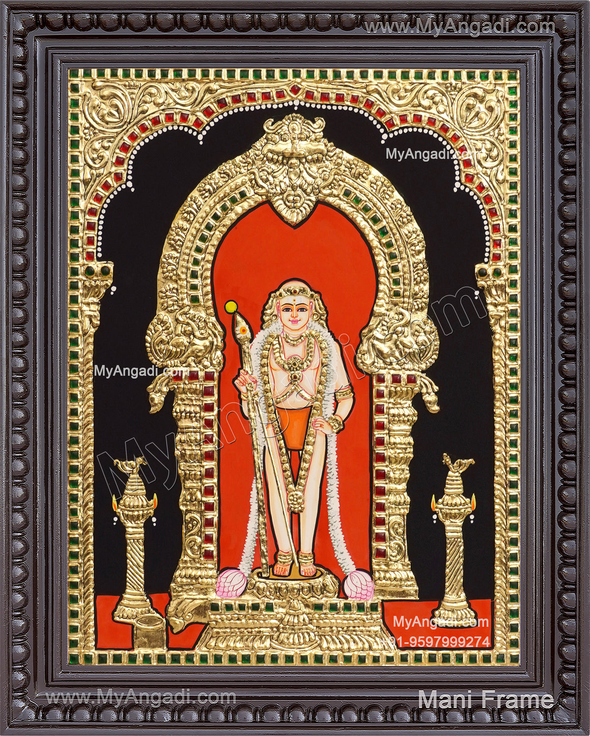 Aandi Murugan Tanjore Painting