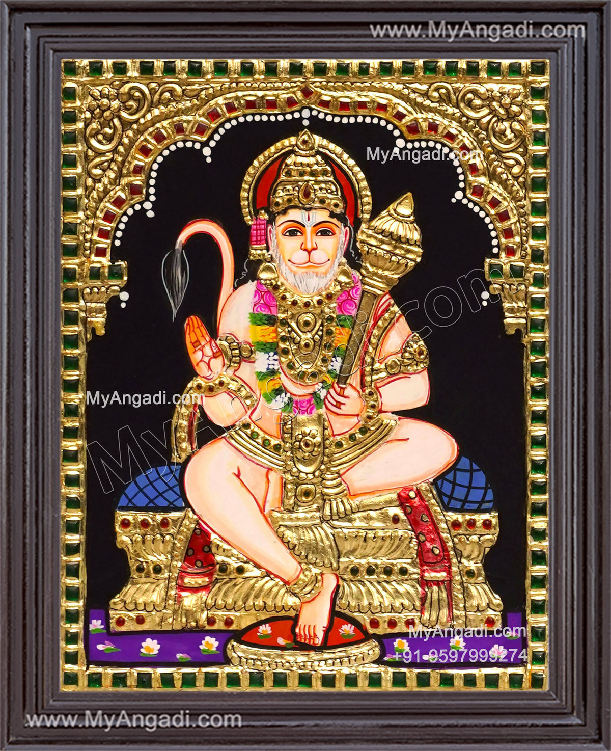Hanuman Tanjore Painting