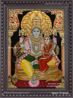 Vishnu Lakshmi Tanjore Painting