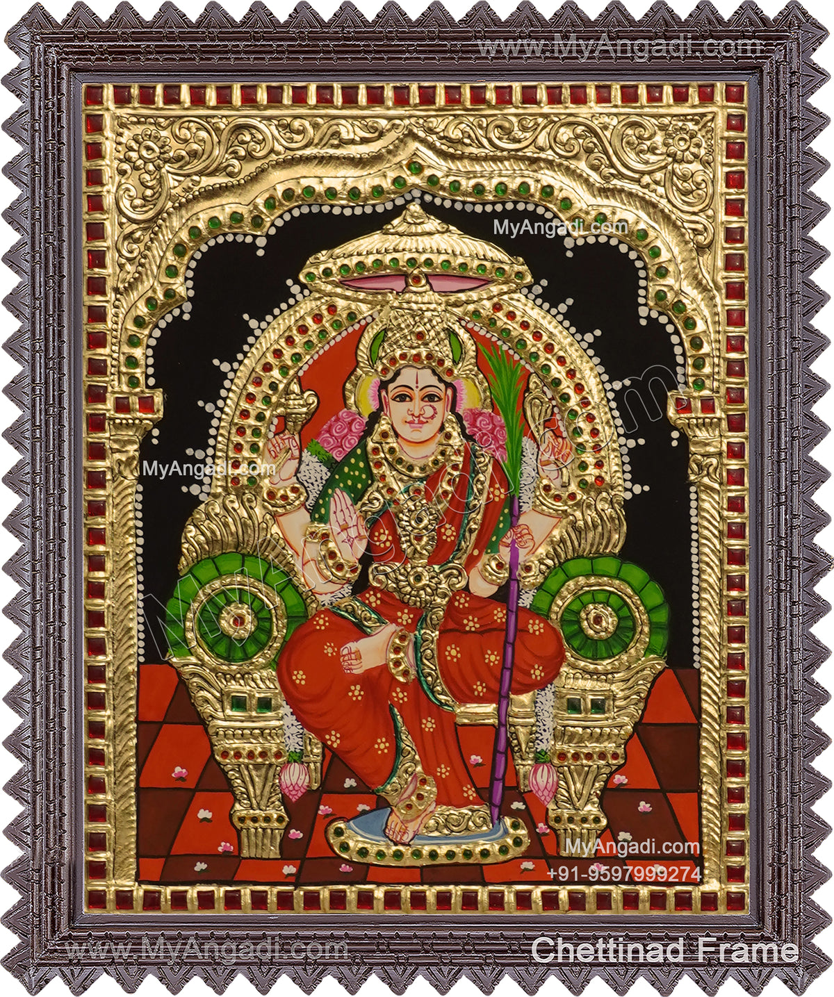 Lalitha Devi Tanjore Painting