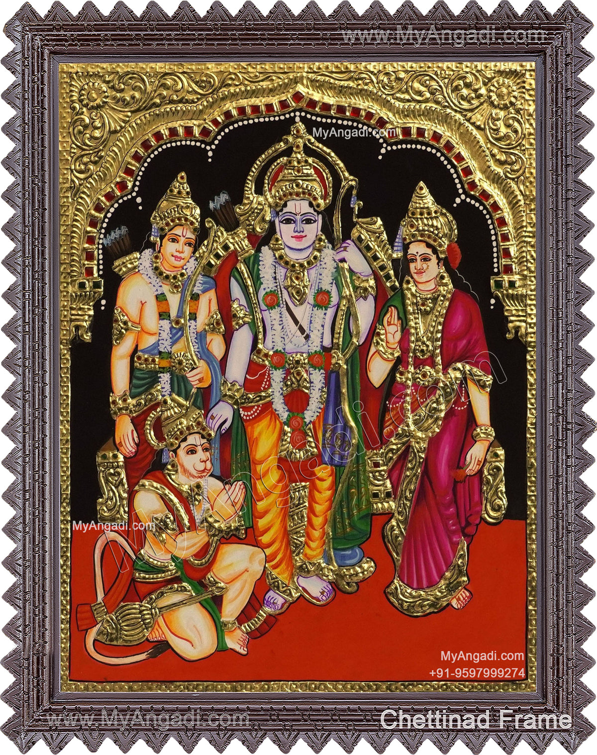 Ram Darbar Tanjore Painting