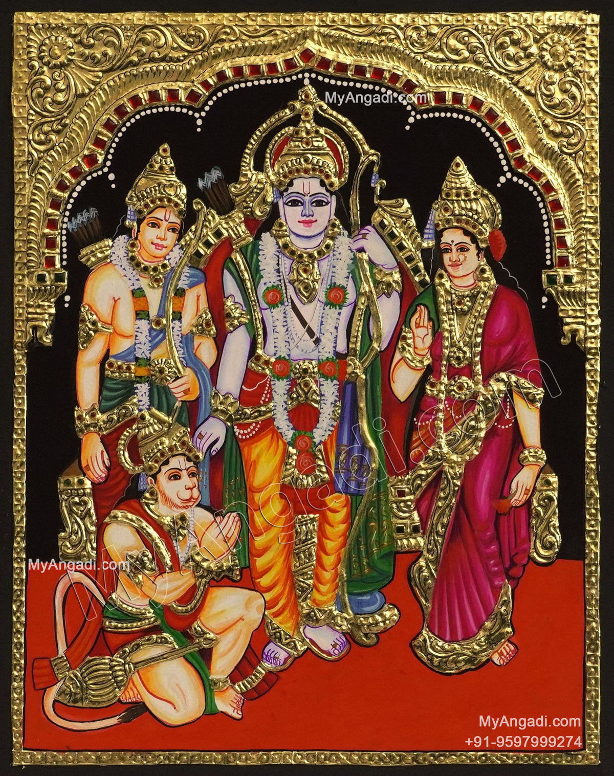 Ram Darbar Tanjore Painting
