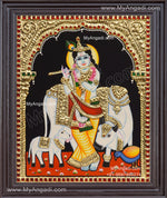 Cow Krishna Tanjore Painting