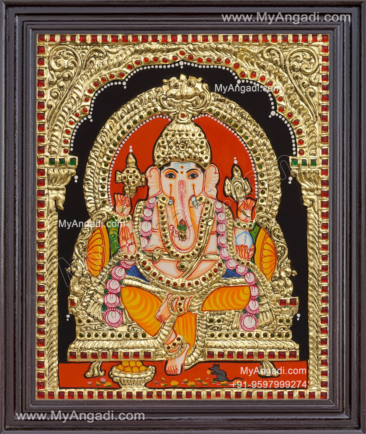 Ganesha Tanjore Painting