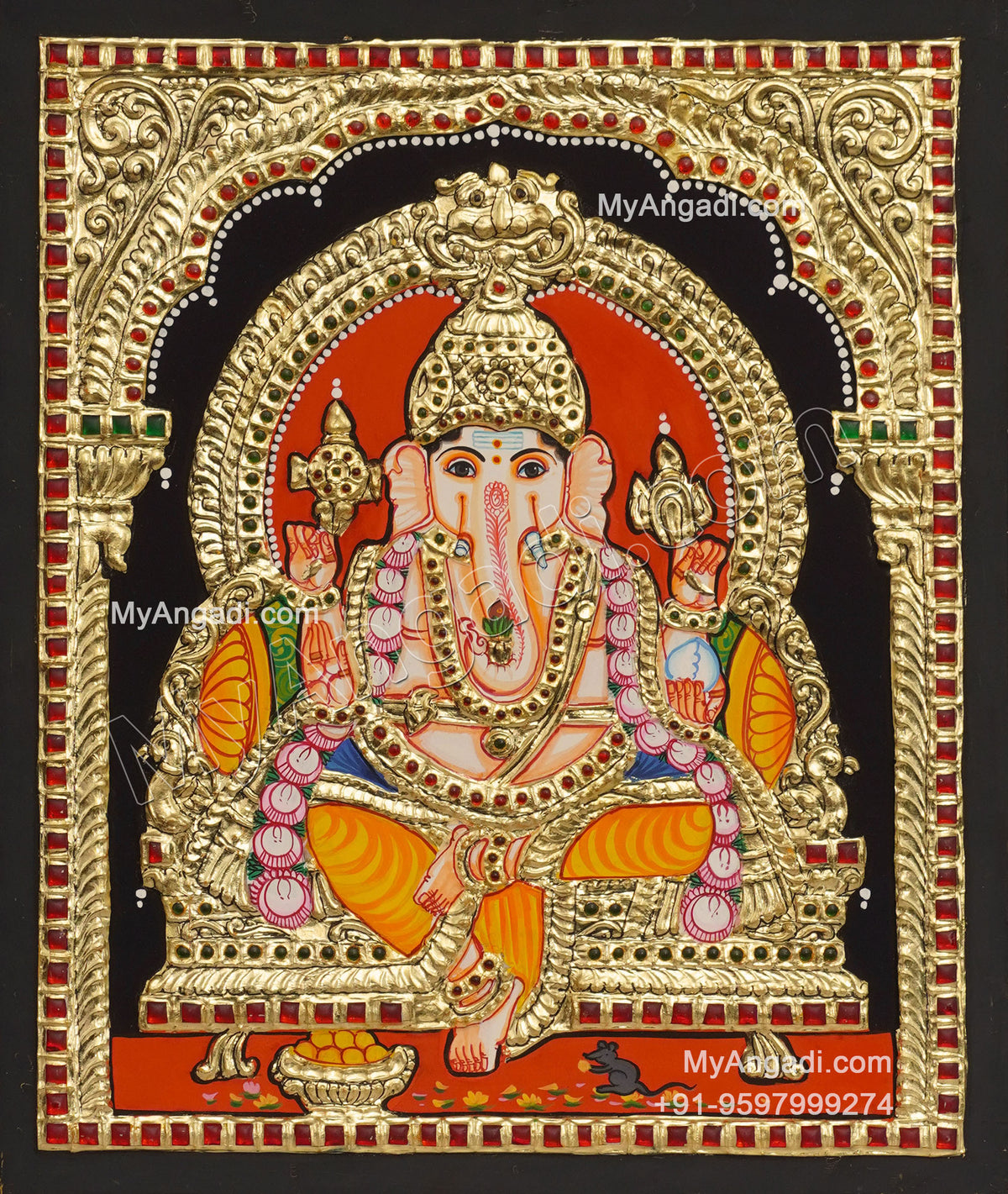Ganesha Tanjore Painting