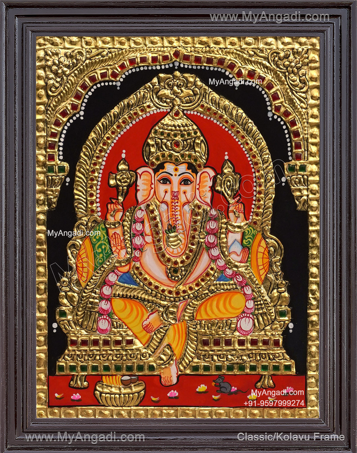 Ganesha Tanjore Painting