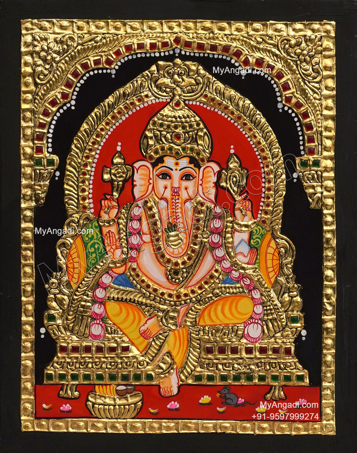 Ganesha Tanjore Painting