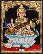 5 Set Ganesha Murugan Balaji Lakshmi Saraswathi Tanjore painting