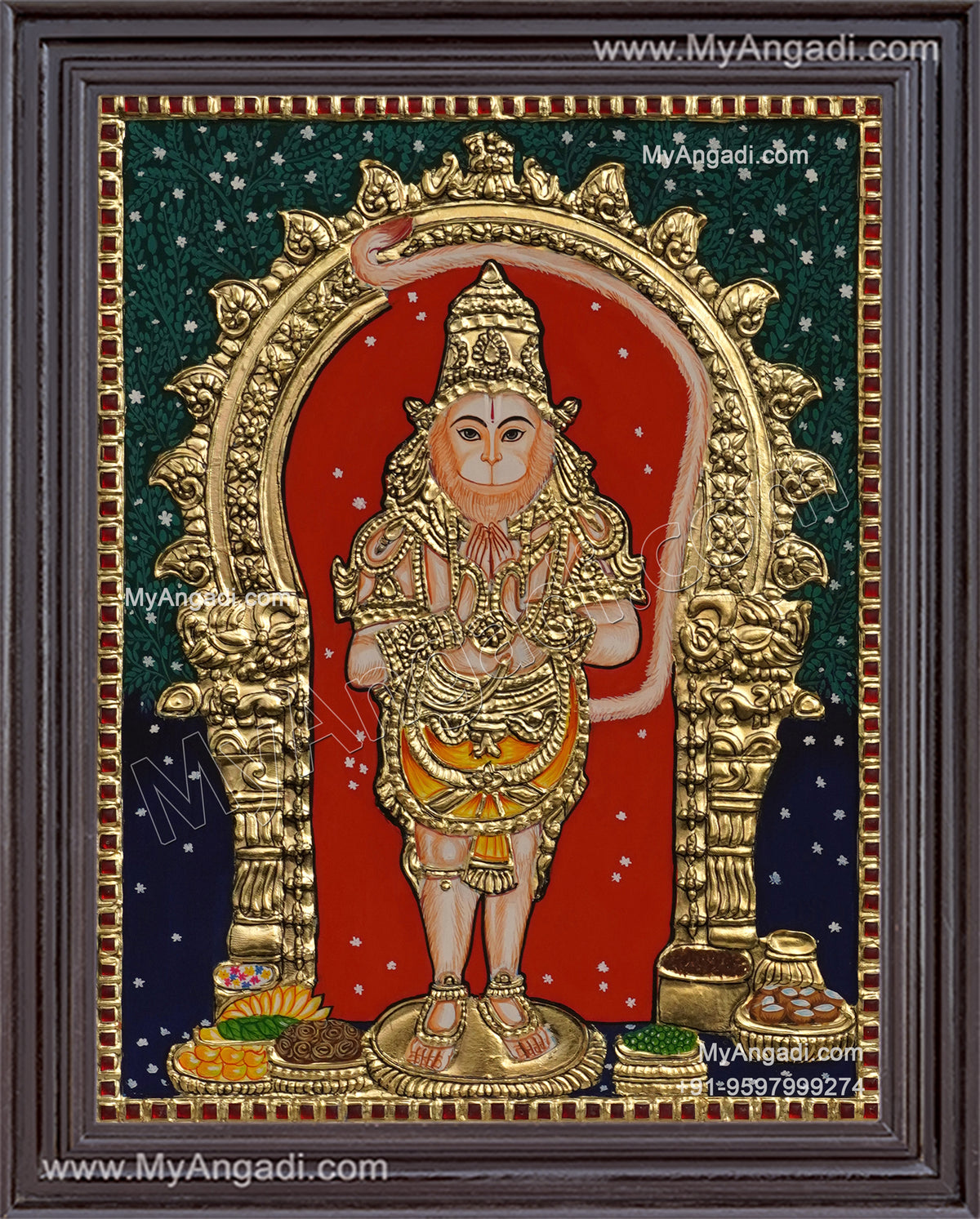 Hanuman Tanjore Painting
