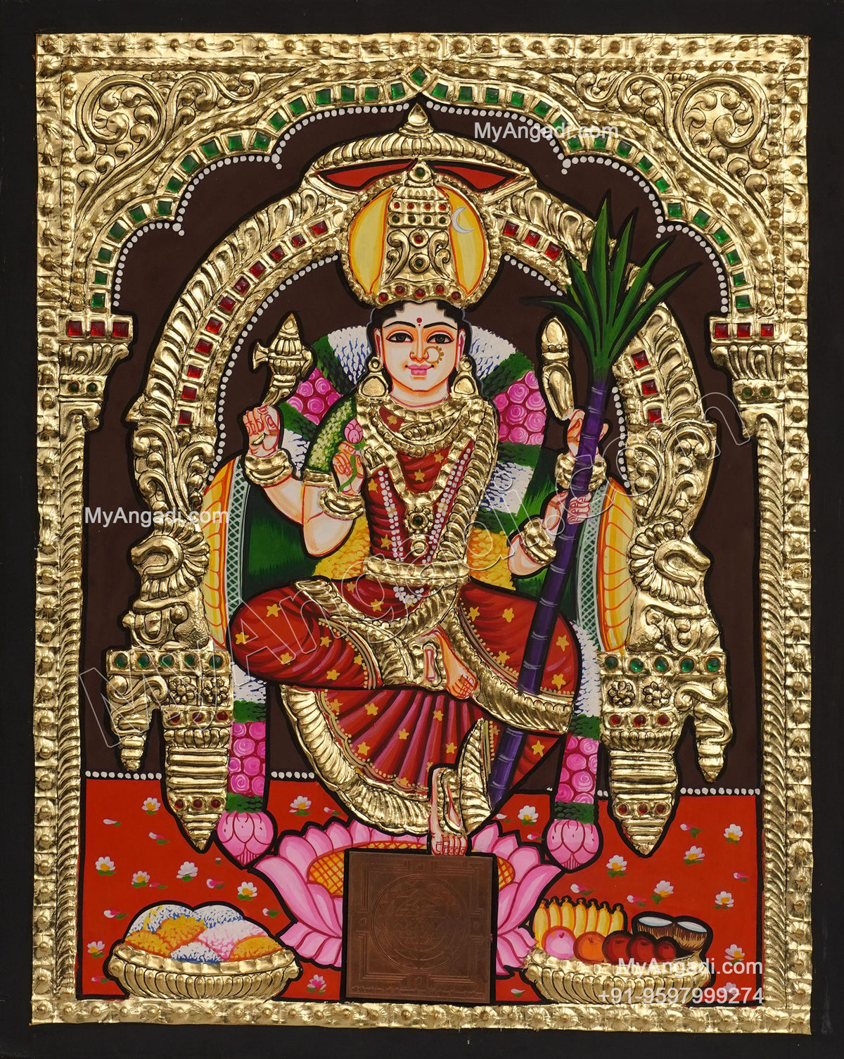 Lalitha Devi Tanjore Painting