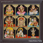 9 Panel Tanjore Painting