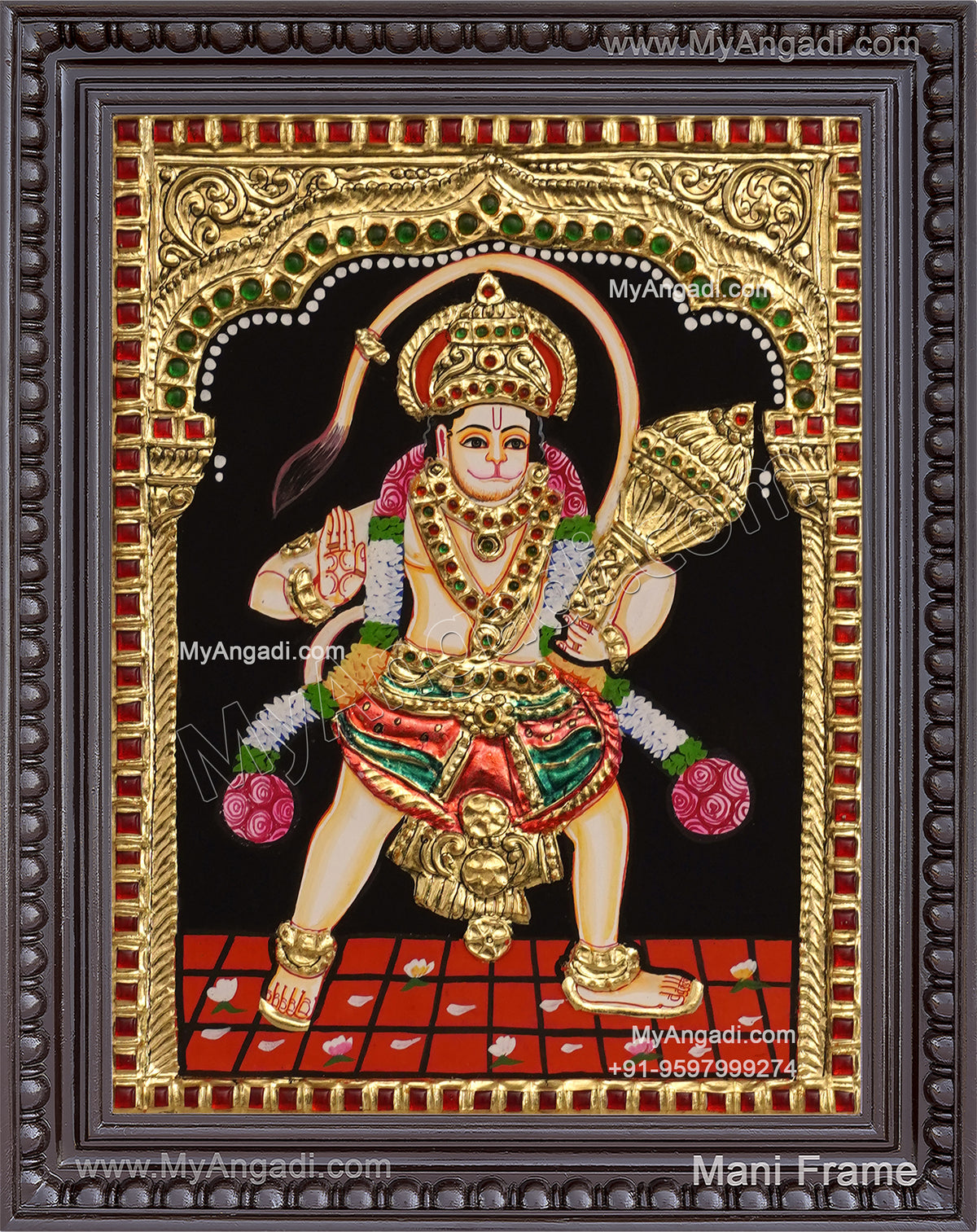 Hanuman Tanjore Painting