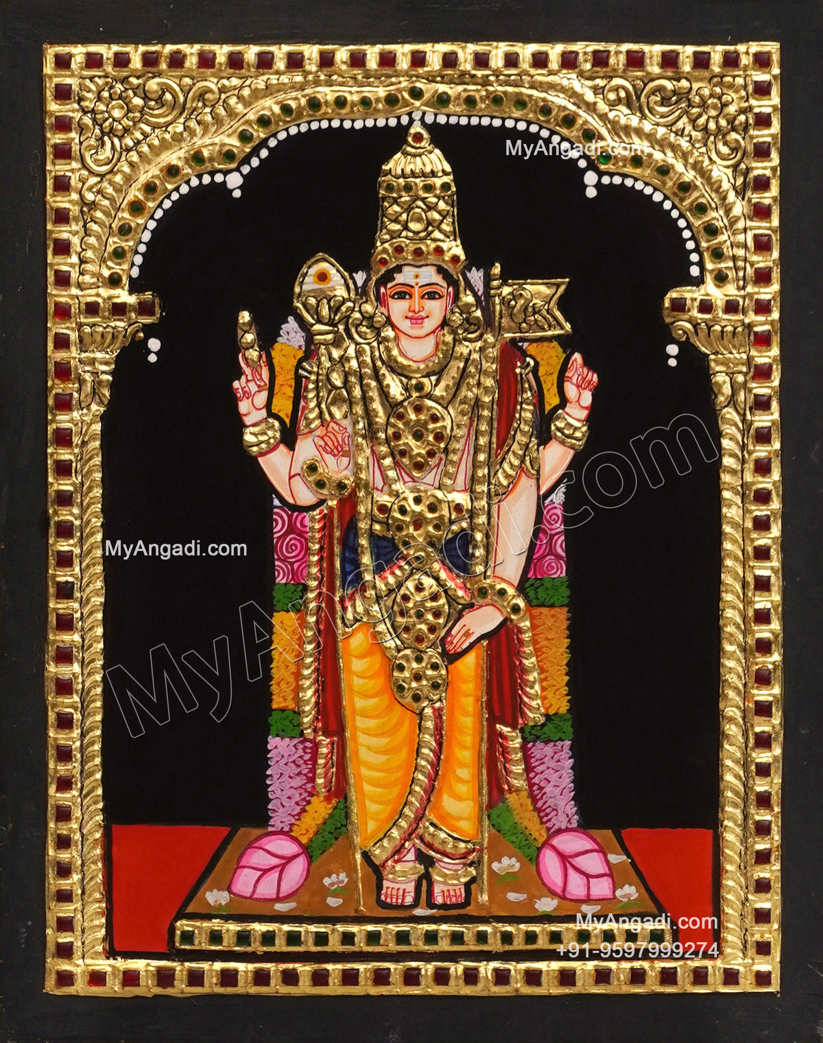 Murugar Tanjore Painting