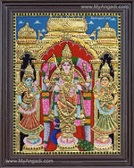 Murugar valli deivanai Tanjore Painting