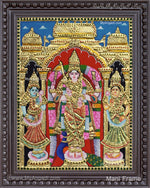 Murugar valli deivanai Tanjore Painting