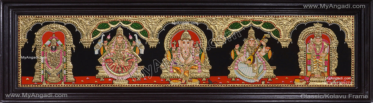 5 PanelTanjore Painting