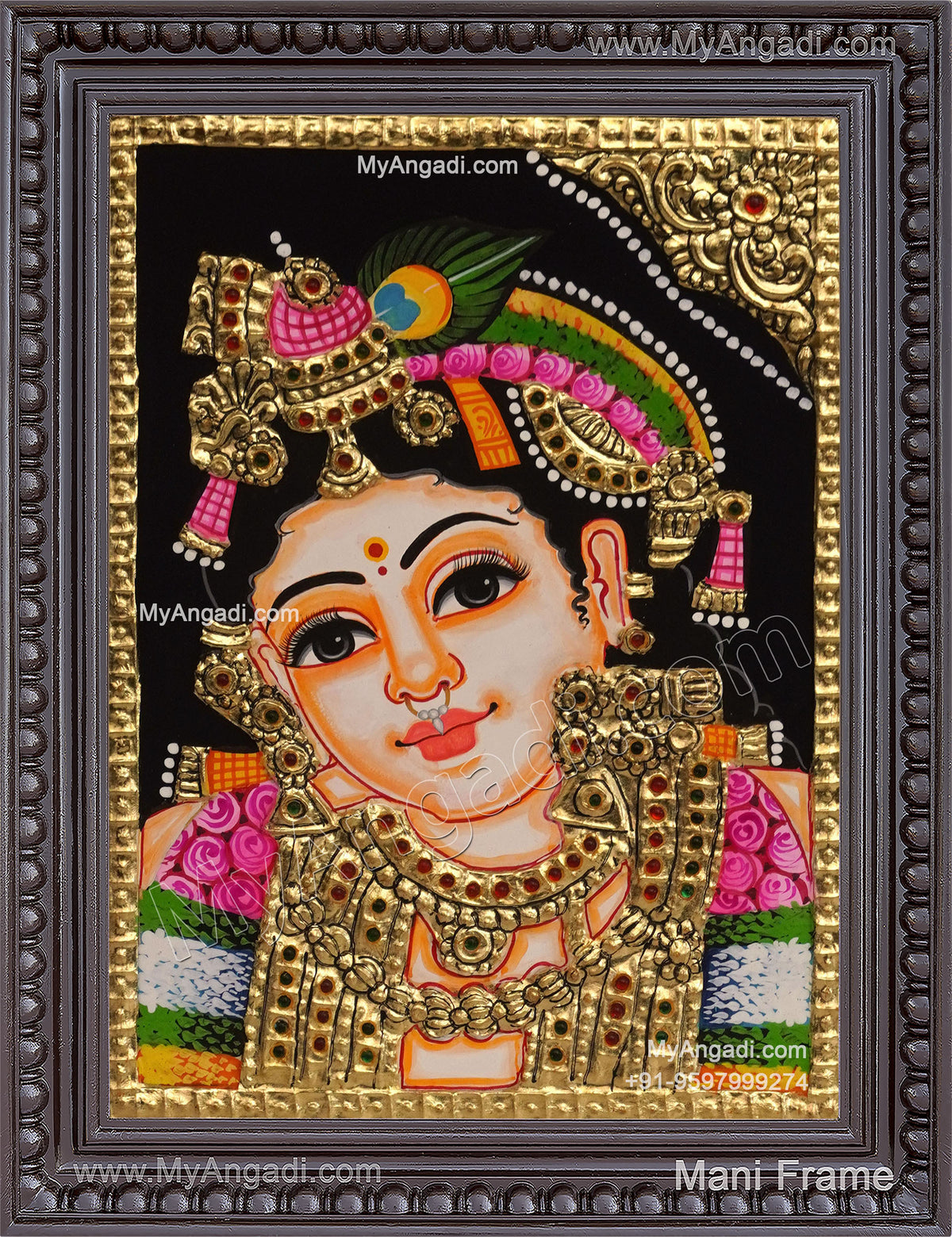 Krishna Tanjore Painting