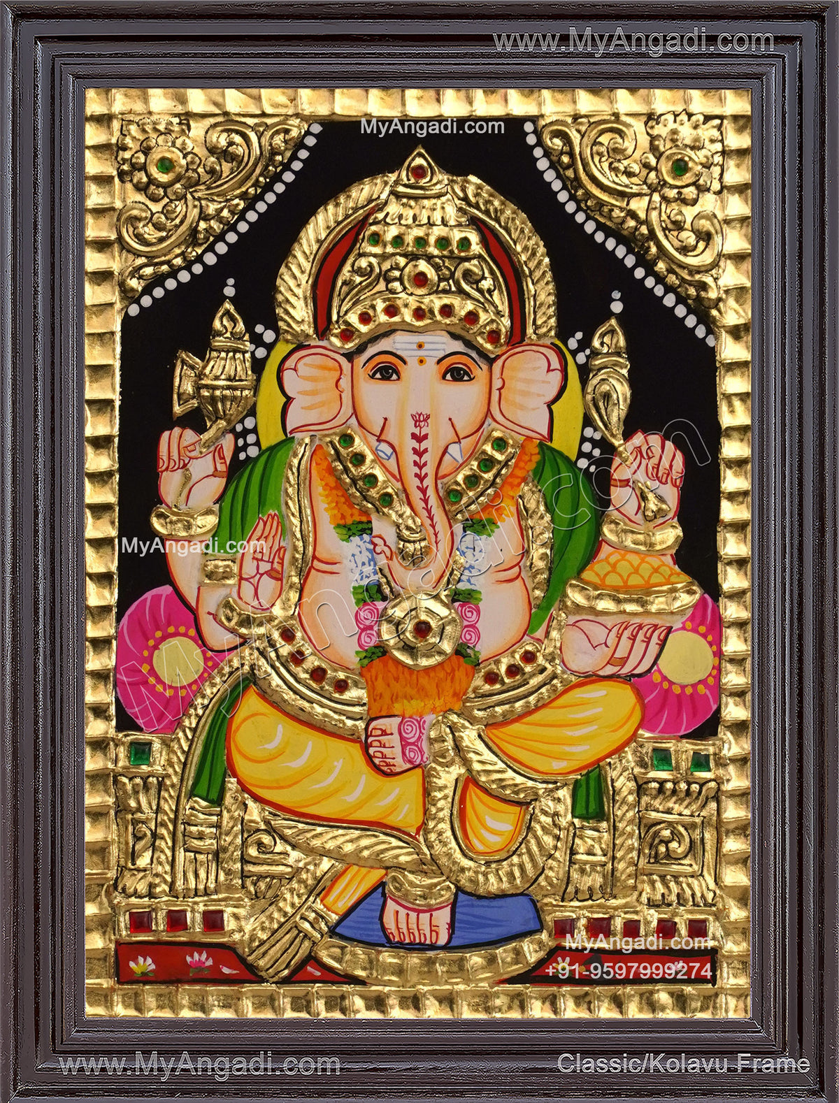 Ganesha Tanjore Painting