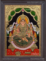 Gajalakshmi Tanjore Painting
