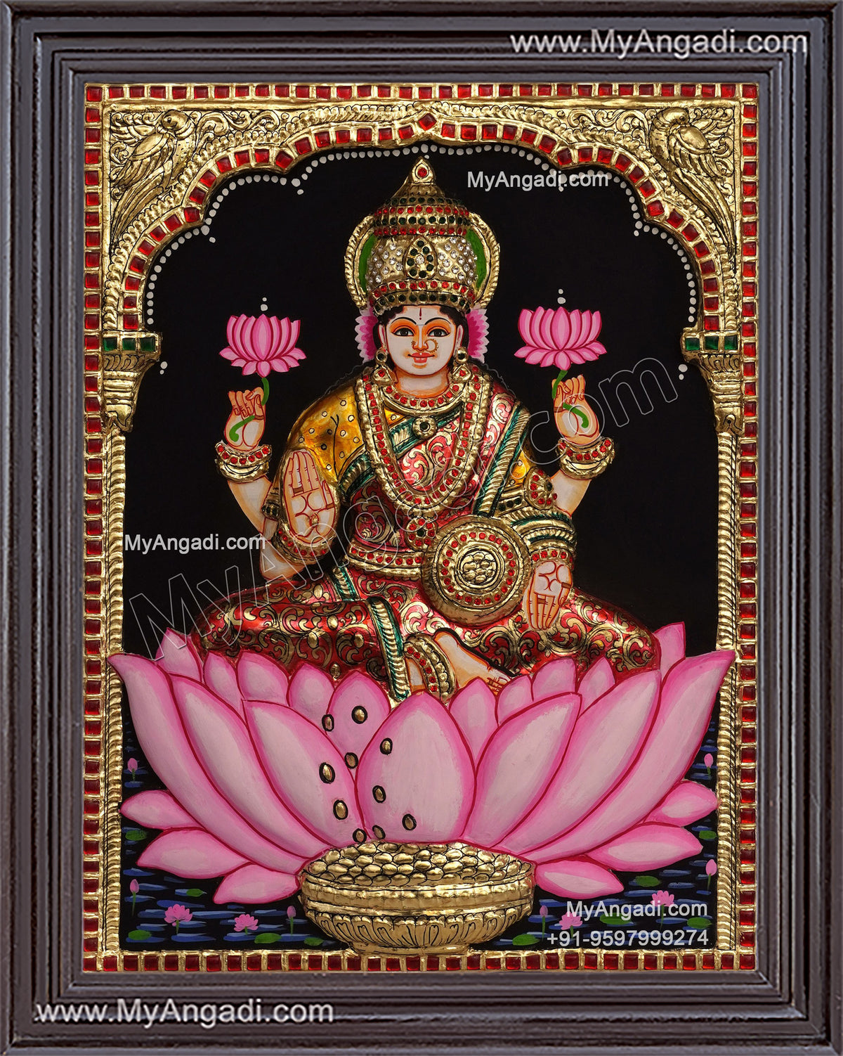 Lakshmi 3D Tanjore Painting