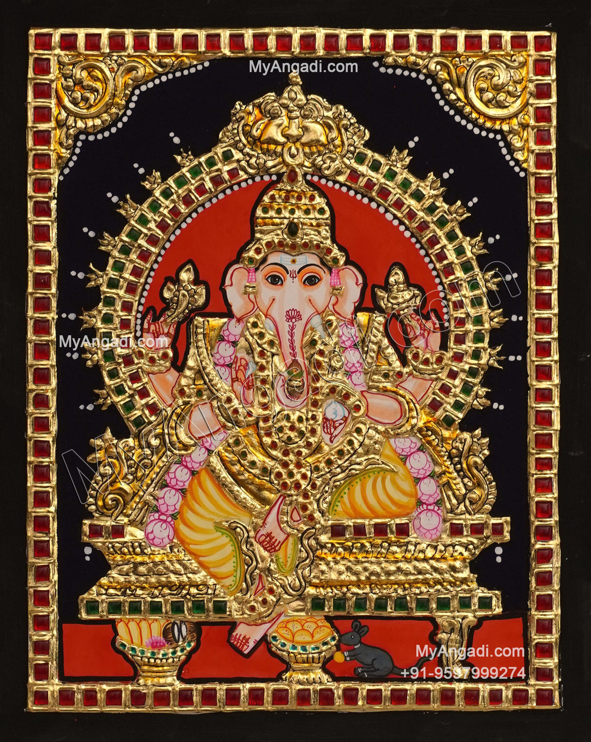 Ganesha Tanjore Painting