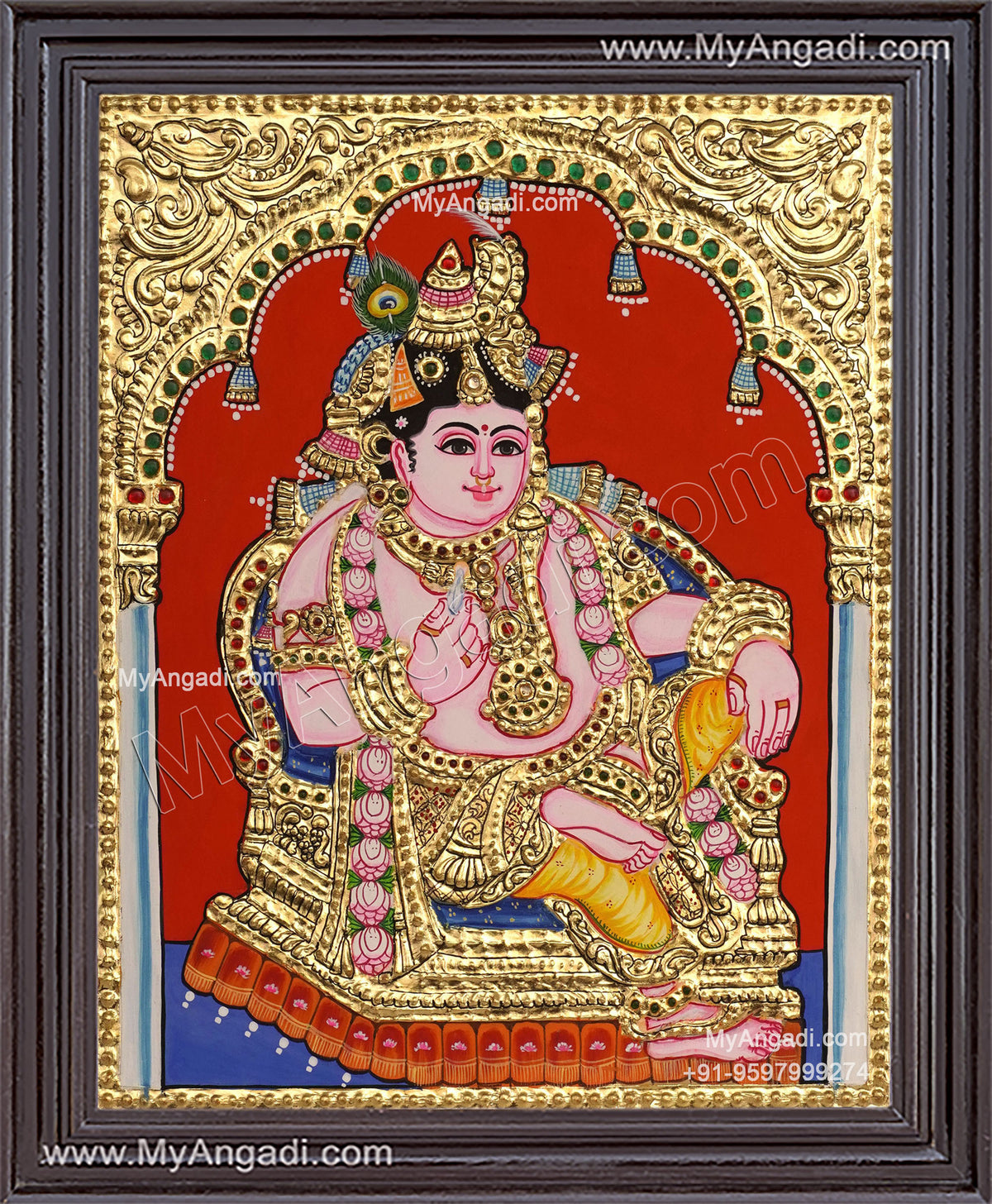 Krishna Tanjore Painting