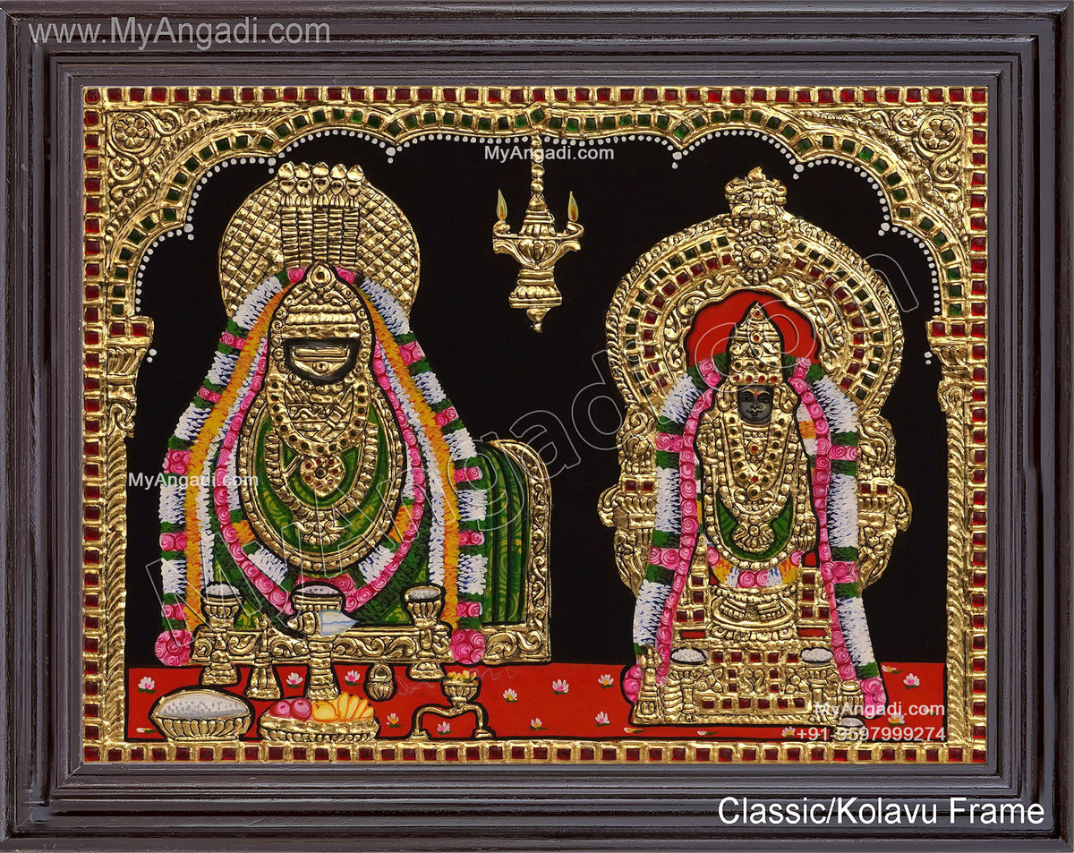 Annamalaiyar Unnamalaiyamman Tanjore Painting