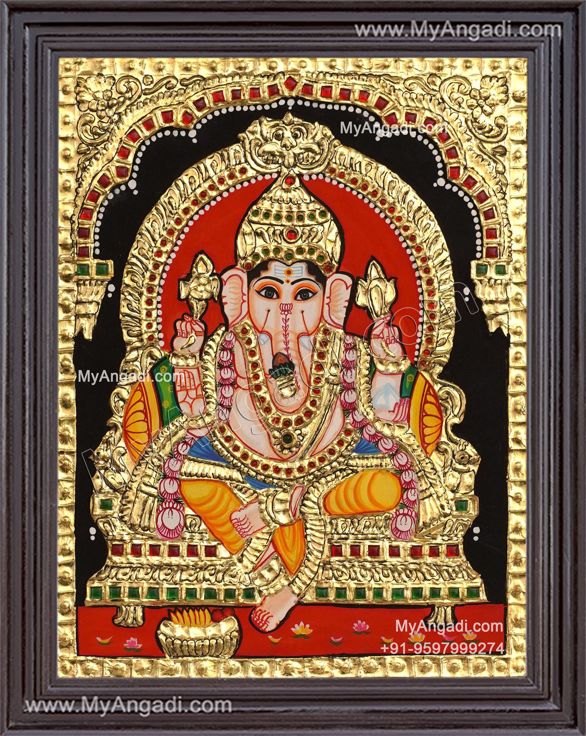 Ganesha Tanjore Painting